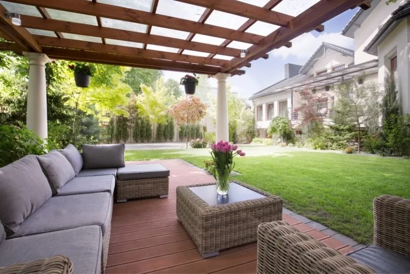 A verandah attached to a house